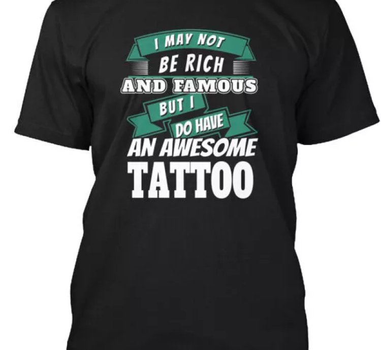 Awesome Tattoo T-shirt Made In The Usa Size S To 5xl
