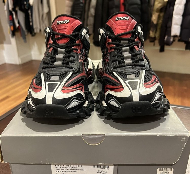 Balenciaga Track 2 Black Burgundy
