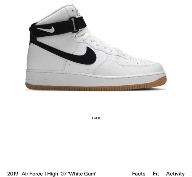 Air Force 1 High 07 White Gum