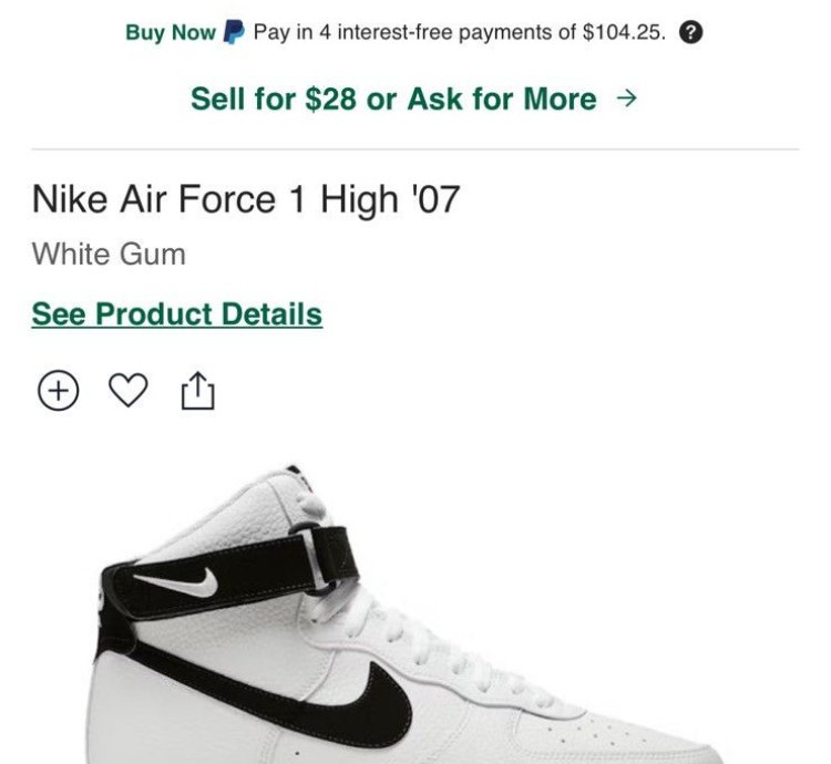 Air Force 1 High 07 White Gum