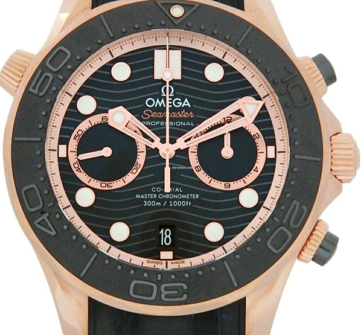 Omega Seamaster 210 62 44 51 01 001 Automatic Red Gold Very Good