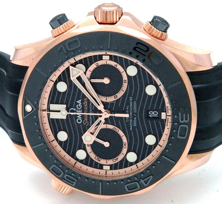 Omega Seamaster 210 62 44 51 01 001 Automatic Red Gold Very Good