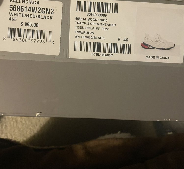Balenciaga Track 2 Sneaker Red White Black