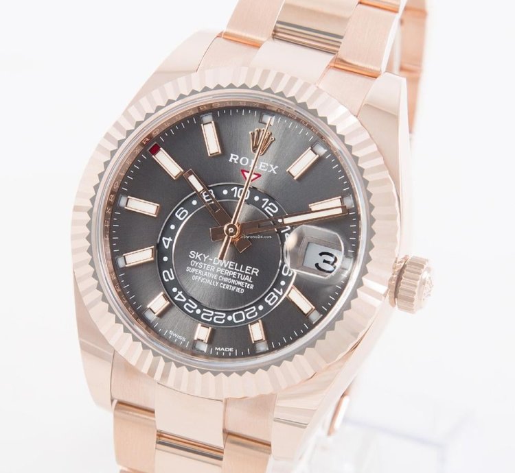 Rolex Sky-dweller 01 2023 Rhodium Dial Perfect Condition Box Papers