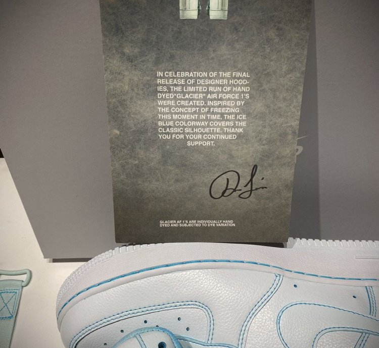Air Force 1 High 07 White Ron Louis Custom Glacier