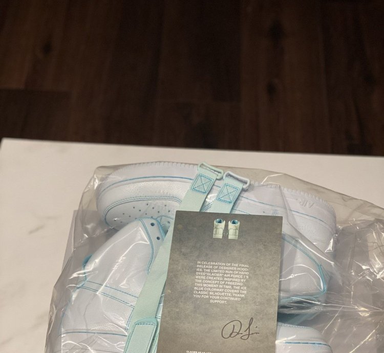 Air Force 1 High 07 White Ron Louis Custom Glacier