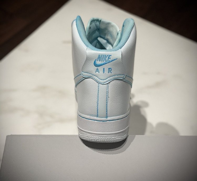Air Force 1 High 07 White Ron Louis Custom Glacier