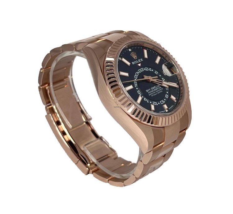 Rolex Sky-dweller 18k Everose Gold Men Watch