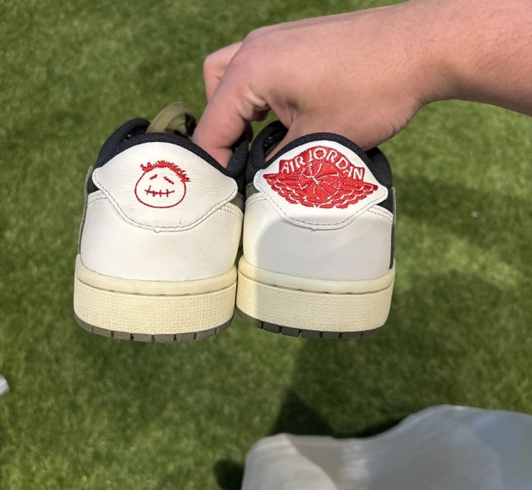 Worn 10x Travis Scott Jordan 1 Low Olive Size 9w 7 5m
