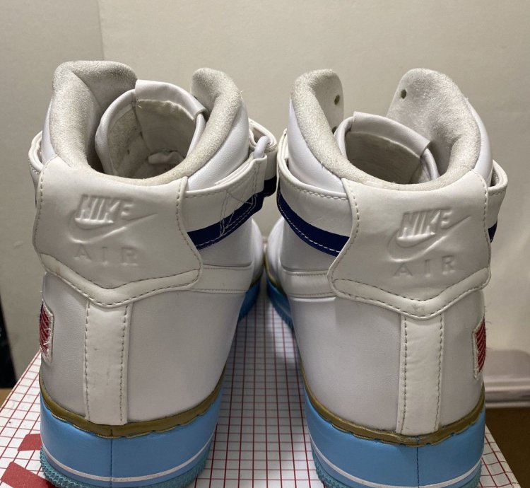 Air Force 1 High Bday Qs White White
