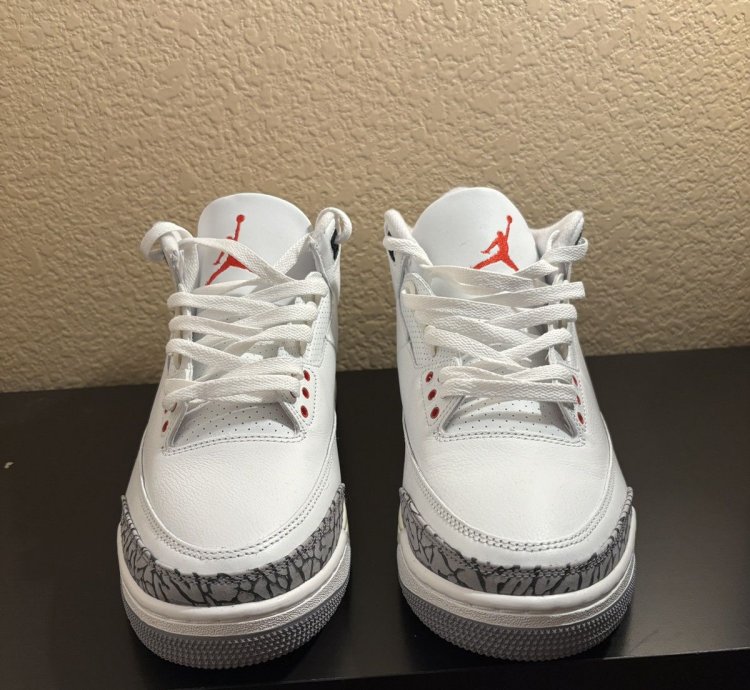 Worn Once Jordan 3 White Cement