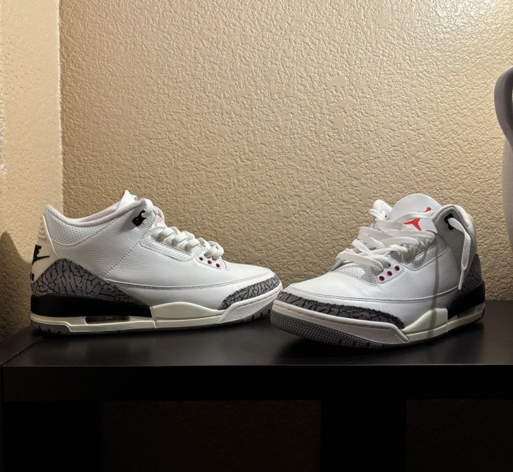 Worn Once Jordan 3 White Cement