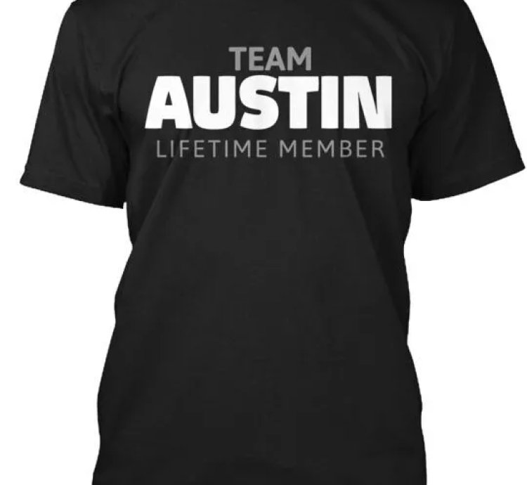 Team Austin T-shirt Made In The Usa Size S To 5xl