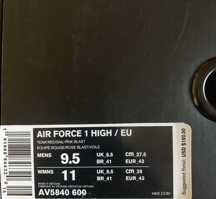 Air Force 1 High Eu