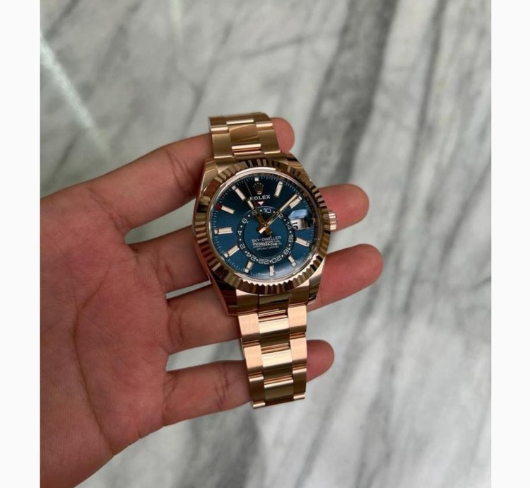 Rolex Sky-dweller 18k Rose Gold Blue Bnib 2024