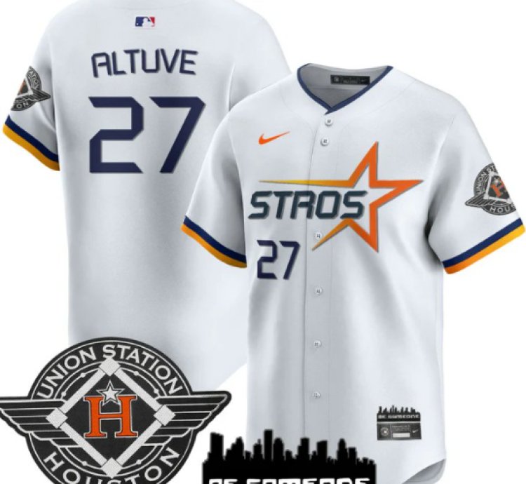 José Altuve Jersey 27 Houston Astros 2025 City Connect Vapor Premier Limited Stitched White