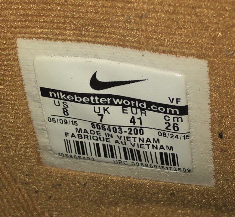 Air Force 1 High Flax 2015 Sz 8