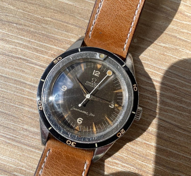 Omega Seamaster 300 1960 Omega Sm300 2913-8 With Tropical Dial Lollipop Hand
