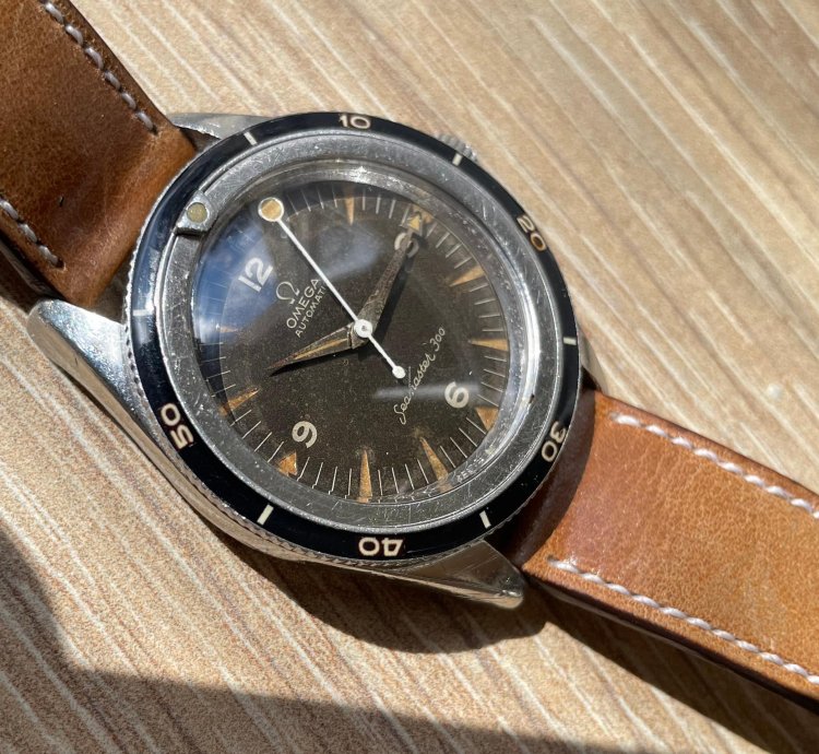 Omega Seamaster 300 1960 Omega Sm300 2913-8 With Tropical Dial Lollipop Hand