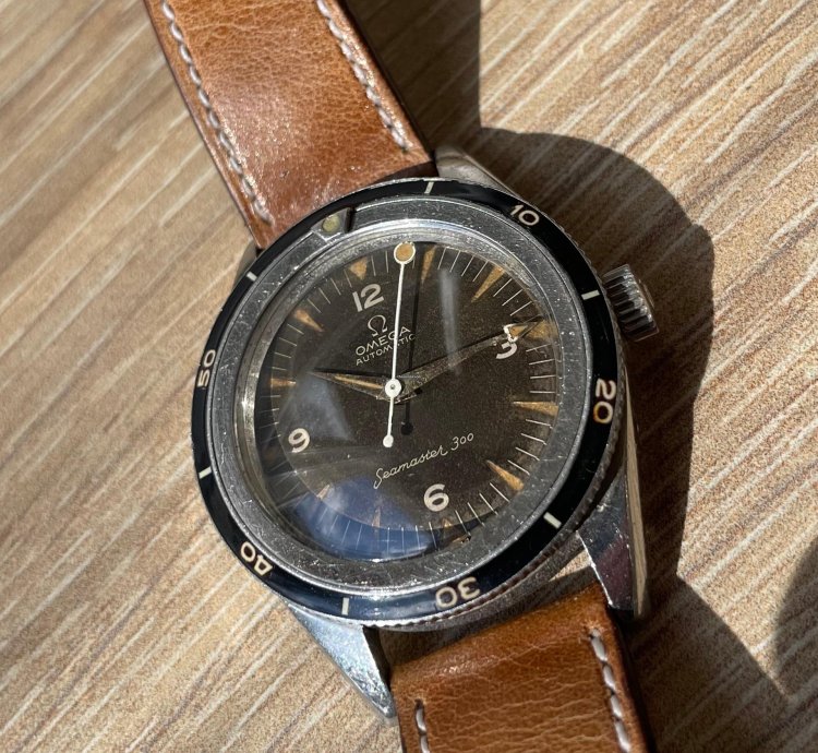 Omega Seamaster 300 1960 Omega Sm300 2913-8 With Tropical Dial Lollipop Hand