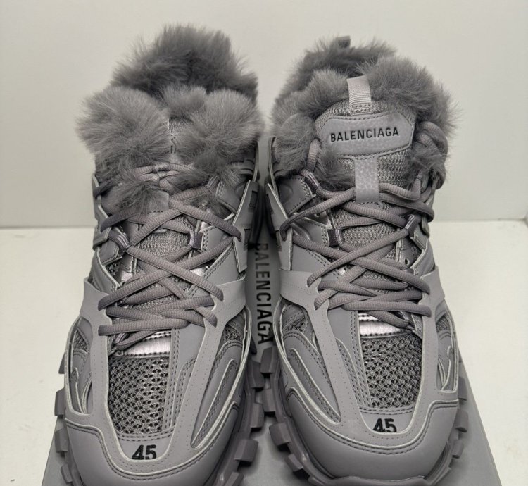 Balenciaga Track Faux-fur Eu 45 Us 12 With Box