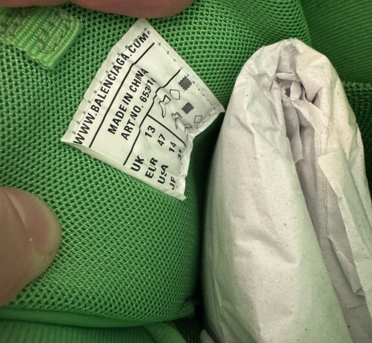 Balenciaga Track Mule Green Size 14 New With Box