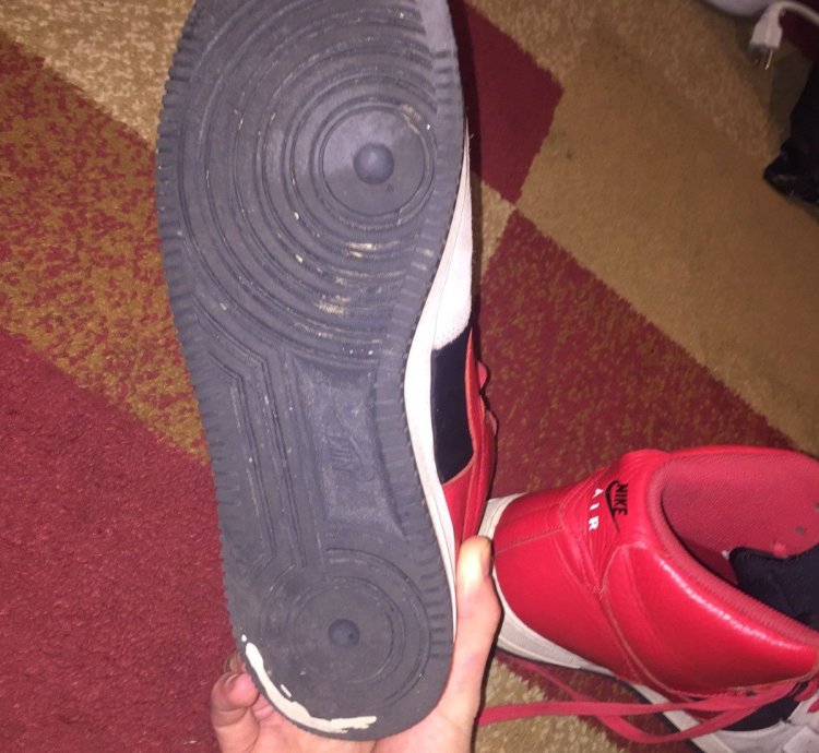 Air Force 1 High Lv8 Wolf Grey Red