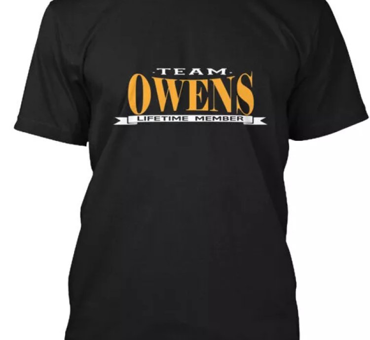 Team Owens T-shirt Made In The Usa Size S To 5xl