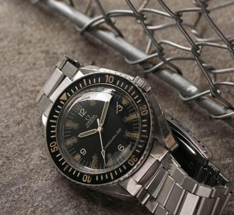 Omega Seamaster 300 Arabic Matte Black Dial