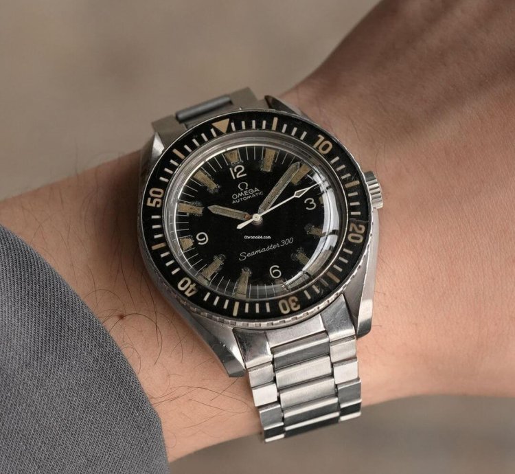 Omega Seamaster 300 Arabic Matte Black Dial