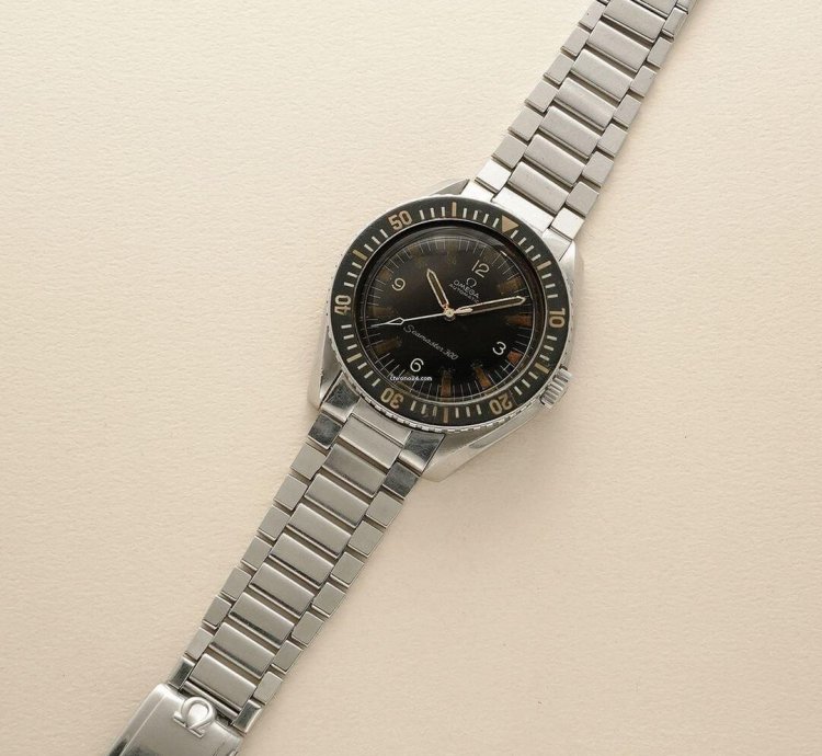 Omega Seamaster 300 Arabic Matte Black Dial