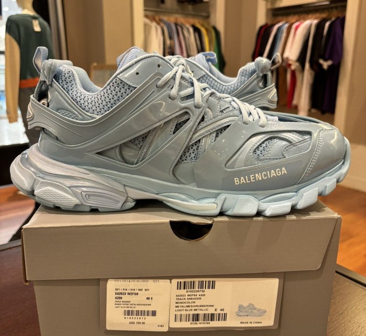 Balenciaga Track Runner Sneaker Blue Brand New