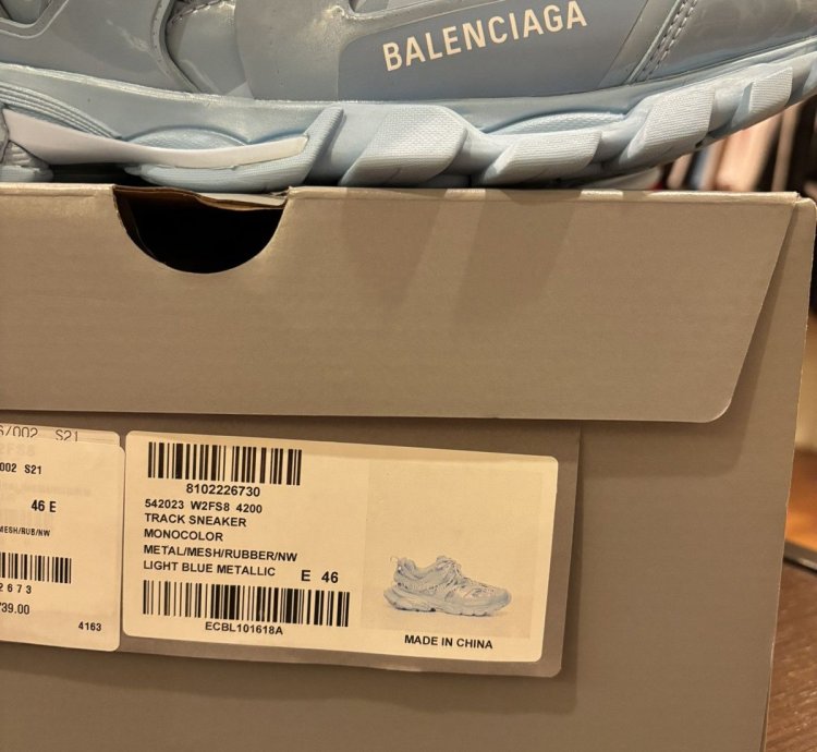 Balenciaga Track Runner Sneaker Blue Brand New
