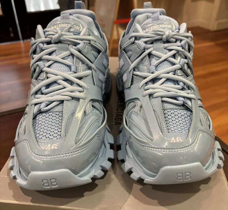 Balenciaga Track Runner Sneaker Blue Brand New