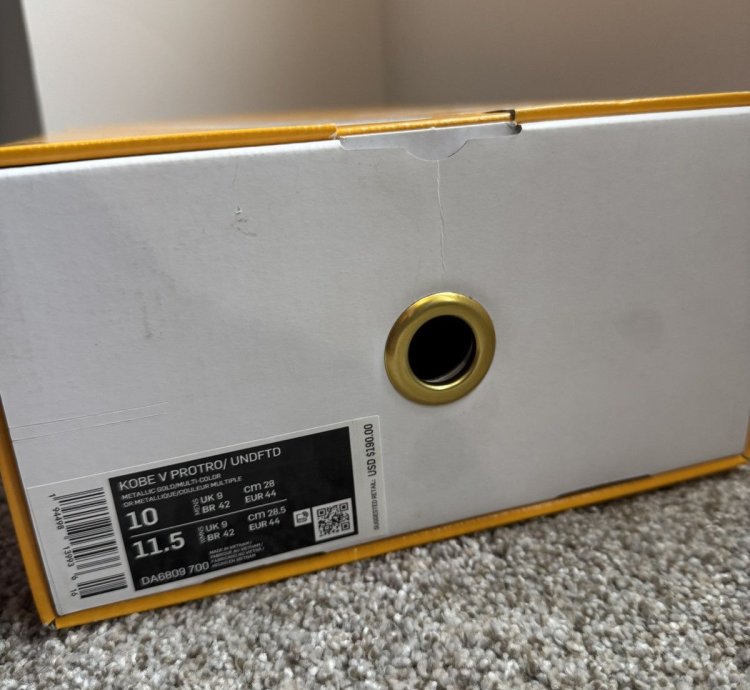 Zoom Kobe 5 Protro Hall Of Fame Undefeated 2021 Size 10