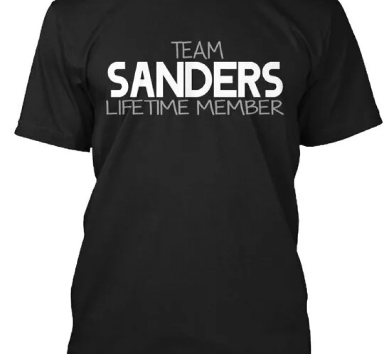 Team Sanders T-shirt Made In The Usa Size S To 5xl