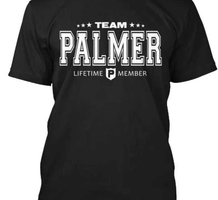 Team Palmer T-shirt Made In The Usa Size S To 5xl