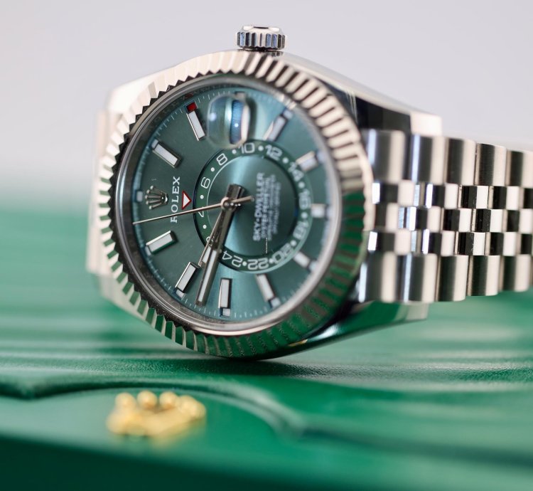 Rolex Sky-dweller 2023 Skydweller Stainless Steel Green Jubilee 336934