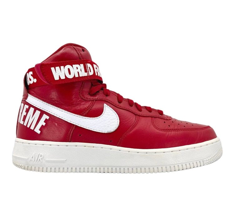 Air Force 1 High Supreme World Famous Red