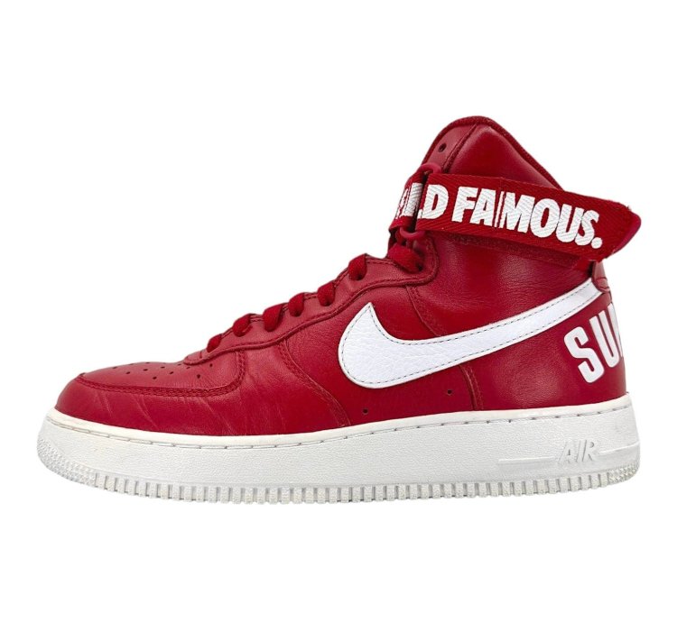 Air Force 1 High Supreme World Famous Red