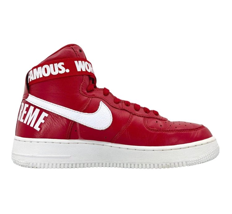 Air Force 1 High Supreme World Famous Red
