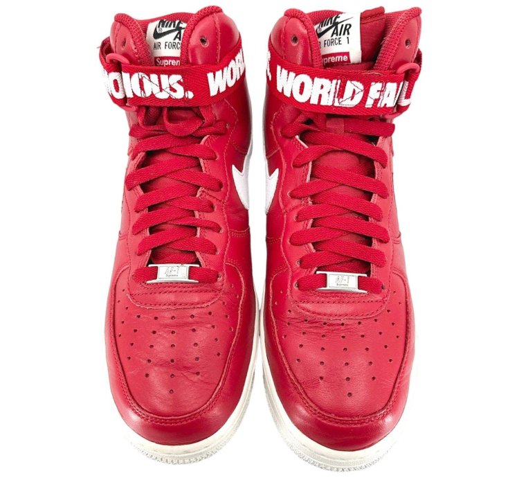 Air Force 1 High Supreme World Famous Red