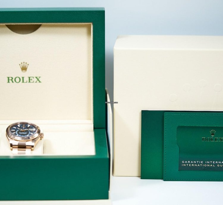 Rolex Sky-dweller 2024 Sky-dweller Green Blue Dial Rose Gold Like New