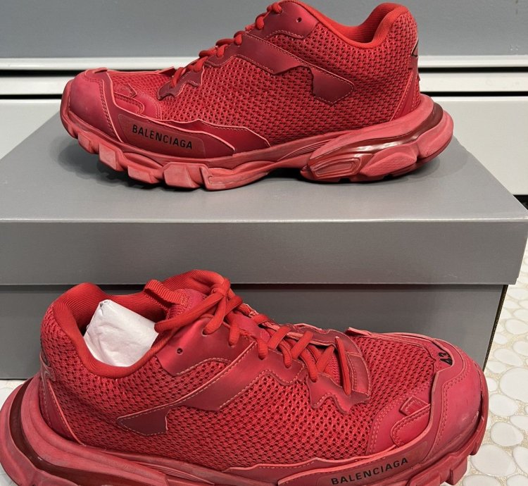 Balenciaga Track Trainer 3 Red Size 10 Us Eu 43