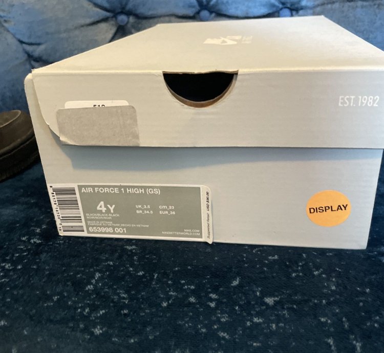 Air Force 1 High Triple Black Display Model