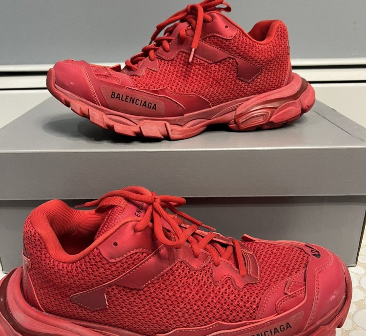 Balenciaga Track Trainer 3 Red Size 9 Us Eu 42