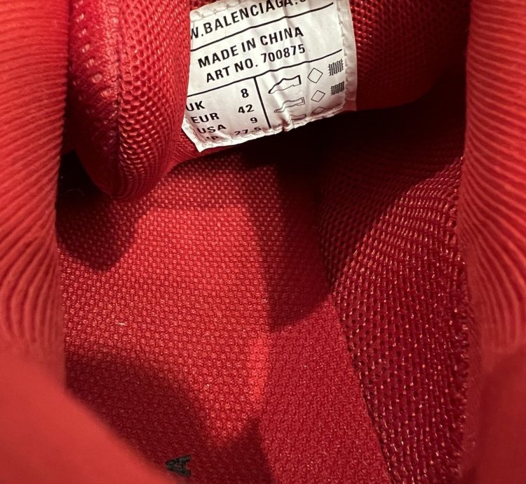 Balenciaga Track Trainer 3 Red Size 9 Us Eu 42