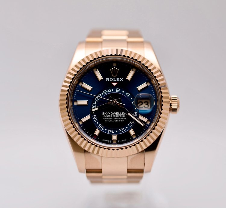 Rolex Sky-dweller 2024 Skydweller Rose Gold Blue Oyster 336935