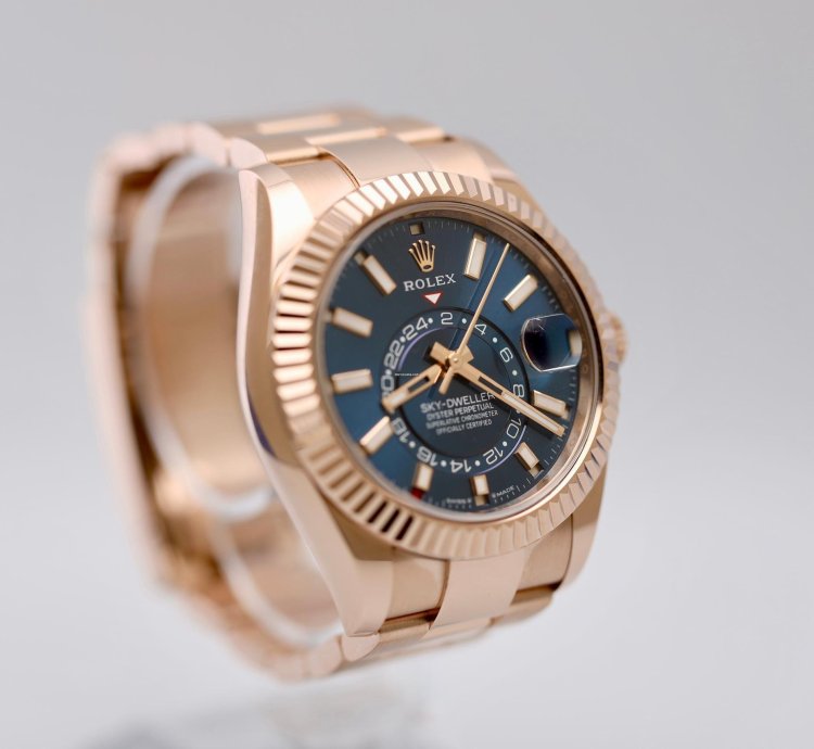 Rolex Sky-dweller 2024 Skydweller Rose Gold Blue Oyster 336935