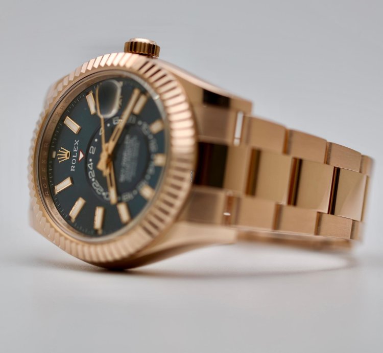 Rolex Sky-dweller 2024 Skydweller Rose Gold Blue Oyster 336935